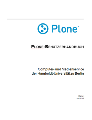 Titelseite des Plone-Benutzerhandbuches