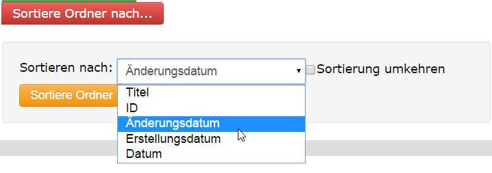 automatisch sortieren